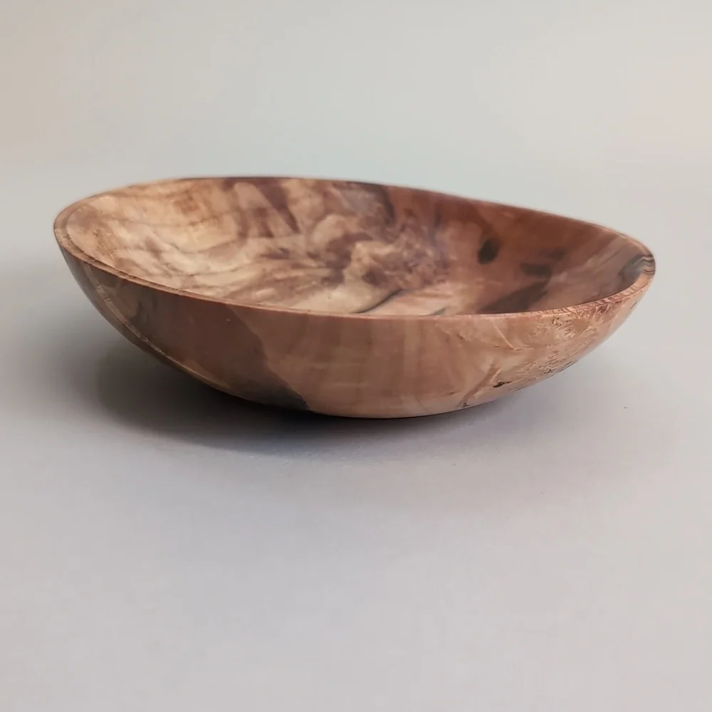 Alan Adler maple bowl (2018) fine art craft piece 6" Diameter - Picture 4 of 9